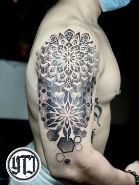 Black Work Tattoo